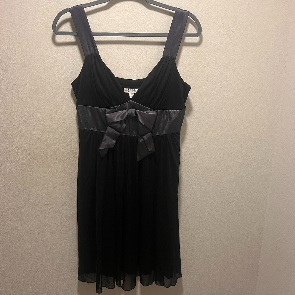 Vintage En Focus 90's Women's Dress Size 10 Black Whimsy goth Asymmetrical